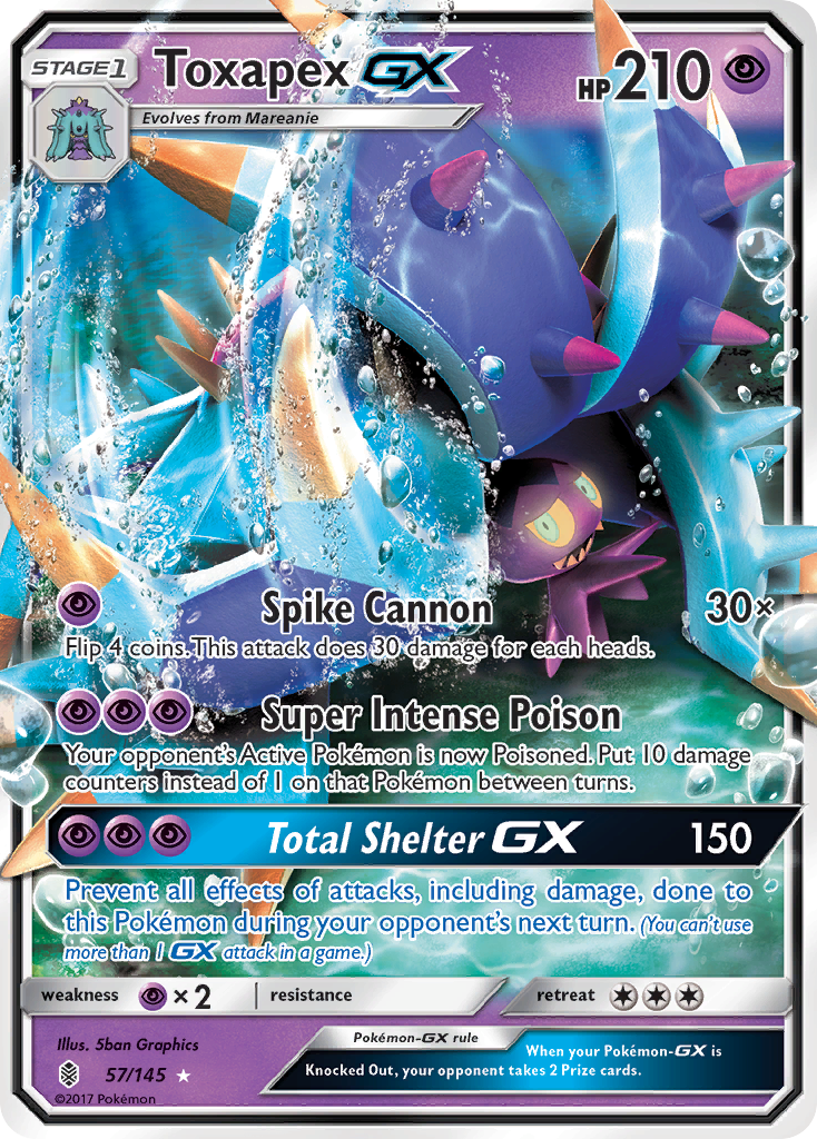 Toxapex GX (57/145) [Sun & Moon: Guardians Rising] | Rock City Comics