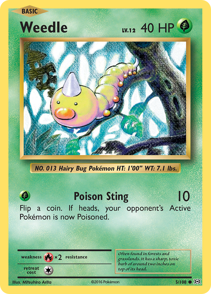 Weedle (5/108) [XY: Evolutions] | Rock City Comics