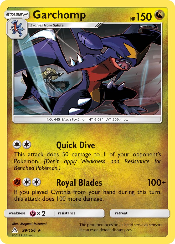 Garchomp (99/156) (Cracked Ice Holo) (Theme Deck Exclusive) [Sun & Moon: Ultra Prism] | Rock City Comics