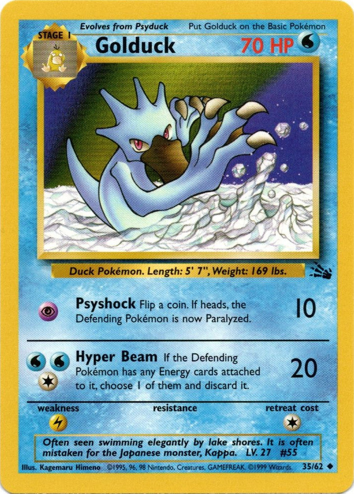 Golduck (35/62) [Fossil Unlimited] | Rock City Comics