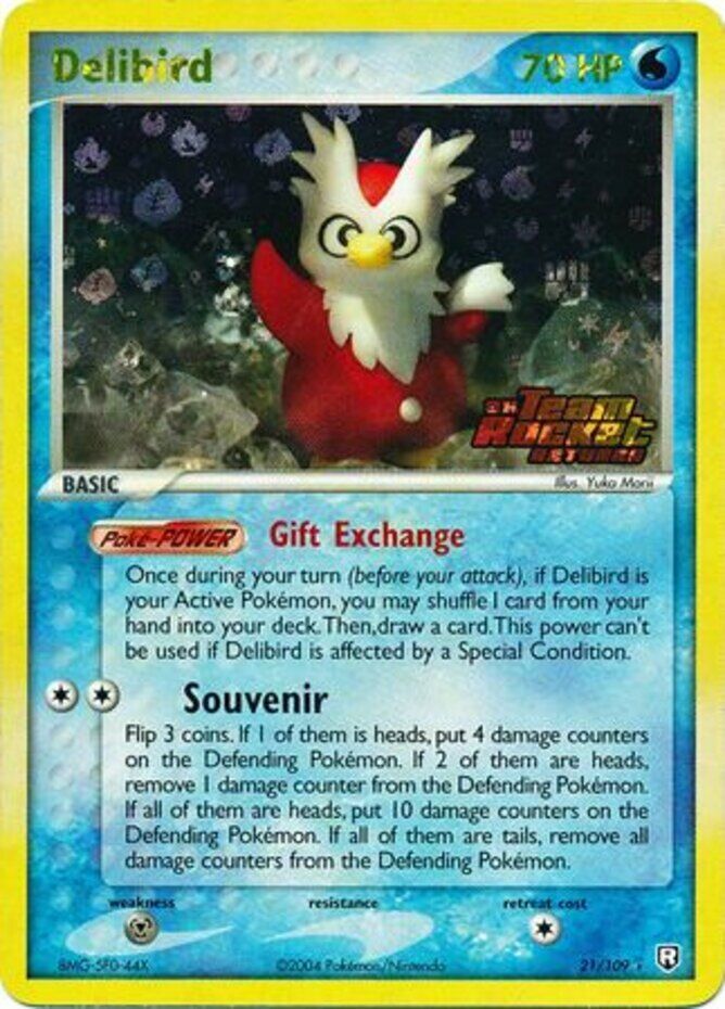 Delibird (21/109) (Stamped) [EX: Team Rocket Returns] | Rock City Comics