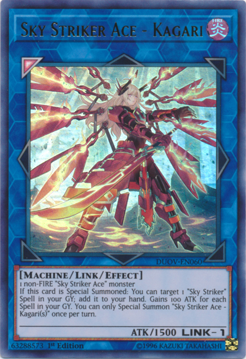 Sky Striker Ace - Kagari [DUOV-EN060] Ultra Rare | Rock City Comics