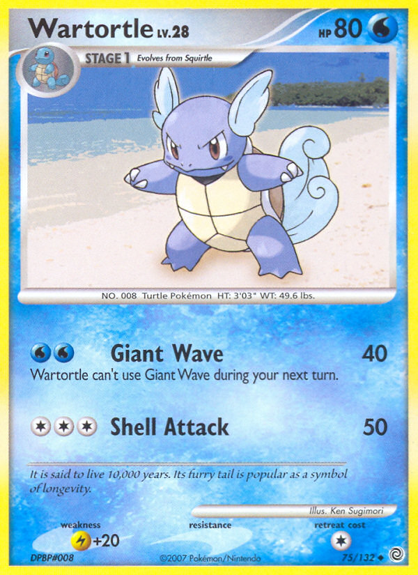 Wartortle (75/132) [Diamond & Pearl: Secret Wonders] | Rock City Comics