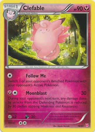 Clefable (16/30) [XY: Trainer Kit 1 - Wigglytuff] | Rock City Comics