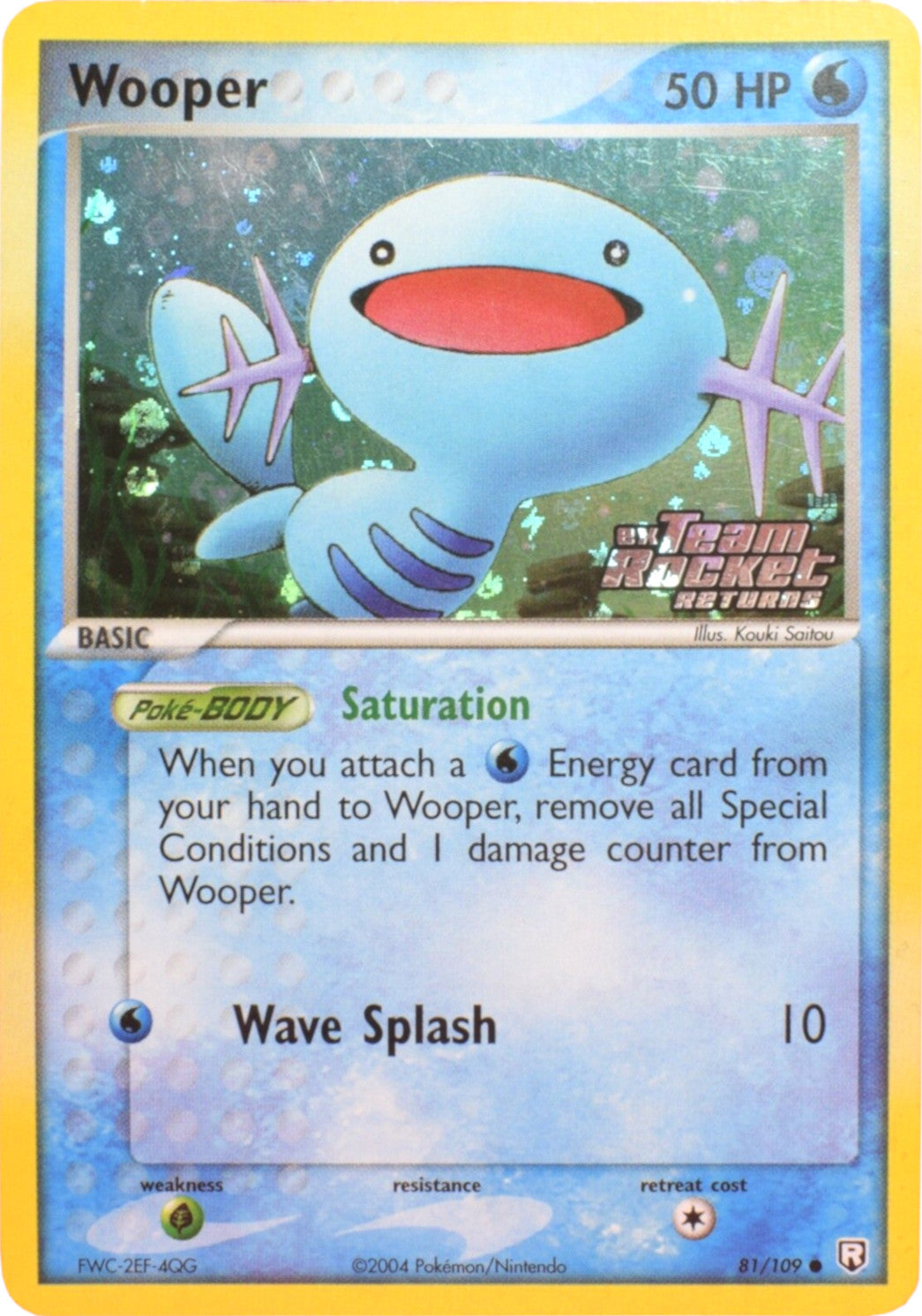 Wooper (81/109) (Stamped) [EX: Team Rocket Returns] | Rock City Comics