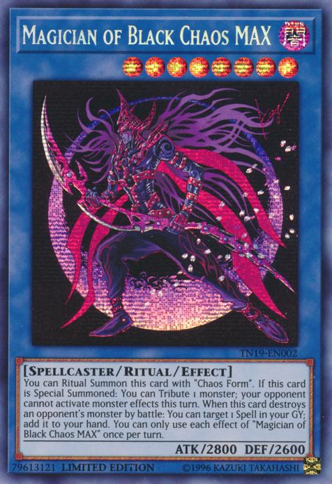 Magician of Black Chaos MAX [TN19-EN002] Prismatic Secret Rare | Rock City Comics