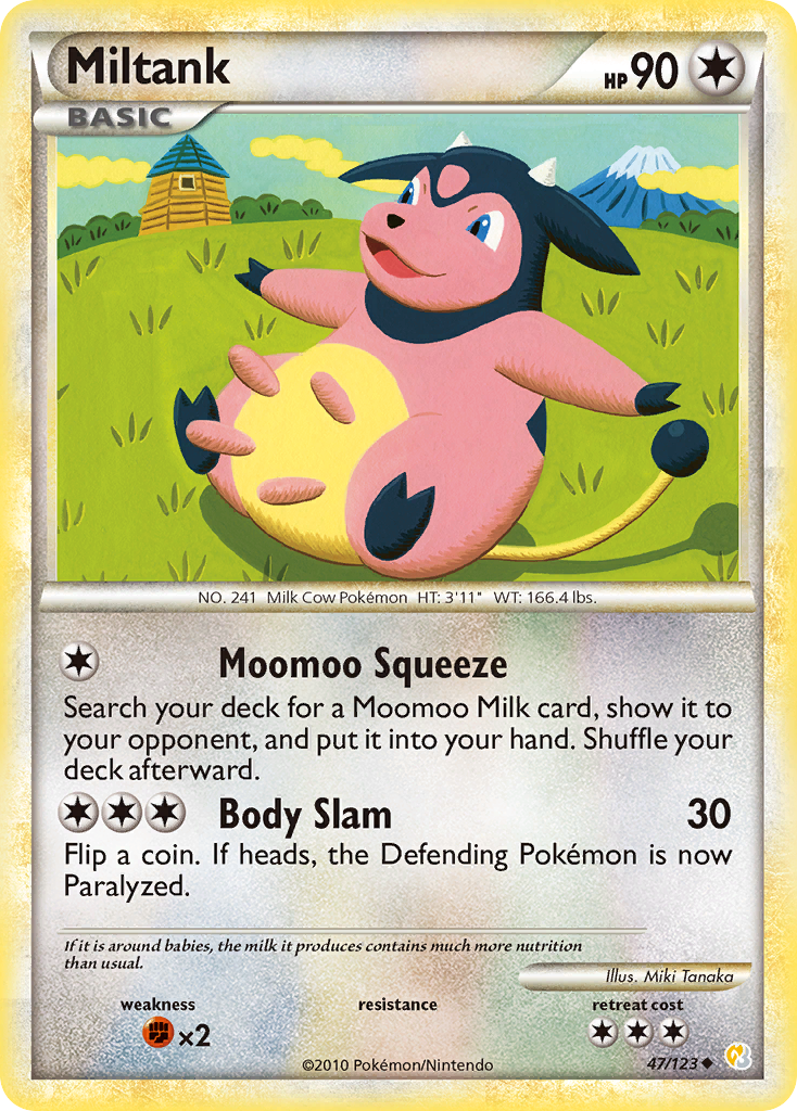 Miltank (47/123) [HeartGold & SoulSilver: Base Set] | Rock City Comics