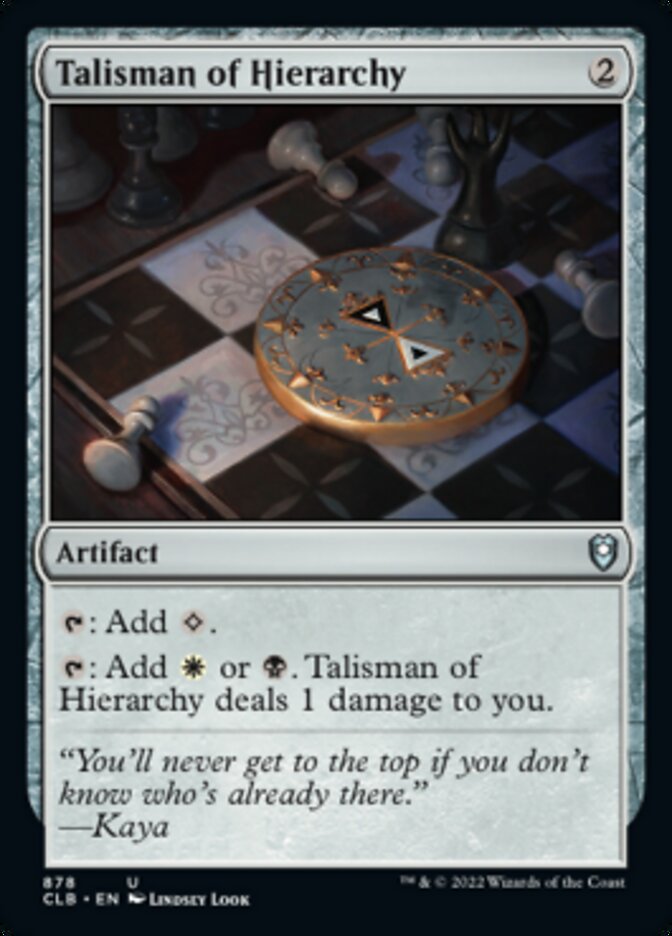 Talisman of Hierarchy [Commander Legends: Battle for Baldur's Gate] | Rock City Comics