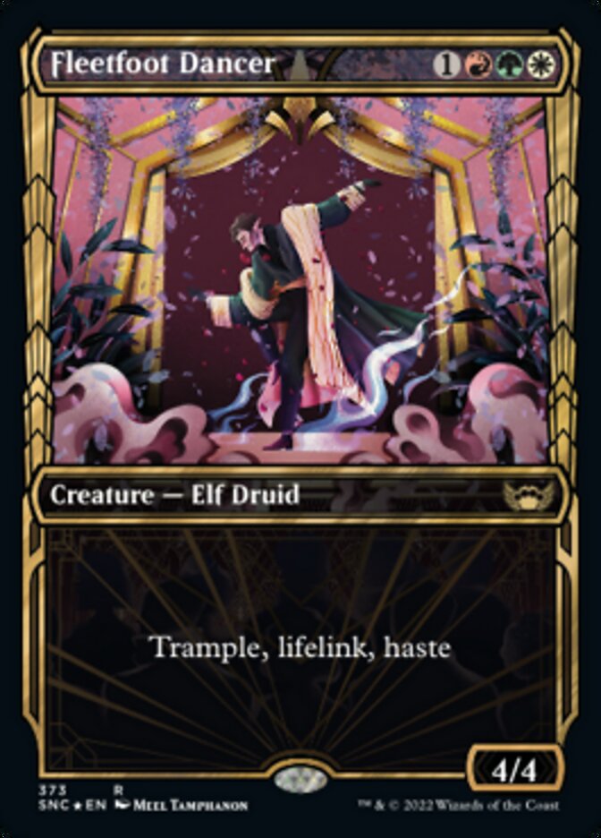 Fleetfoot Dancer (Showcase Golden Age Gilded Foil) [Streets of New Capenna] | Rock City Comics