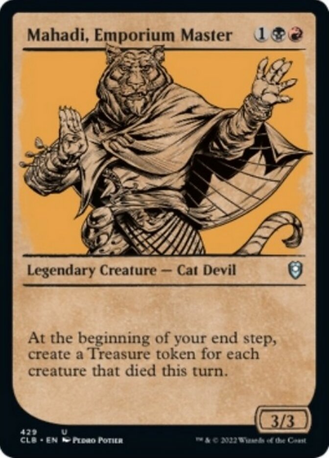Mahadi, Emporium Master (Showcase) [Commander Legends: Battle for Baldur's Gate] | Rock City Comics