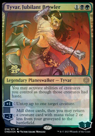 Tyvar, Jubilant Brawler [Phyrexia: All Will Be One Prerelease Promos] | Rock City Comics