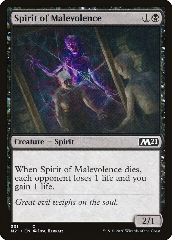 Spirit of Malevolence [Core Set 2021] | Rock City Comics