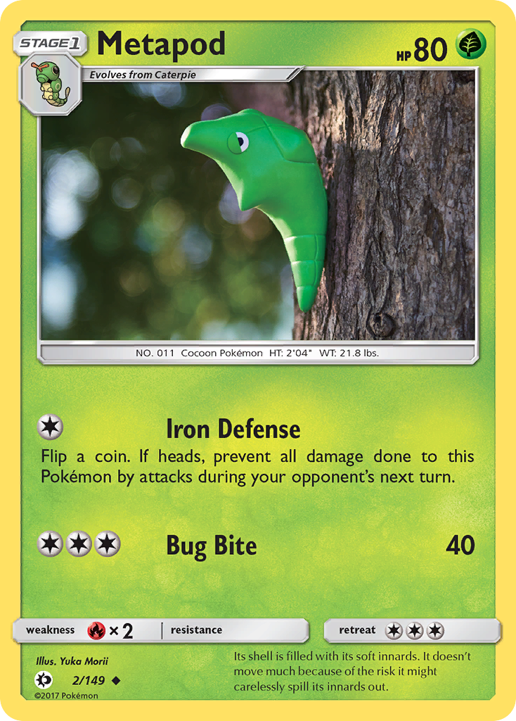 Metapod (2/149) [Sun & Moon: Base Set] | Rock City Comics