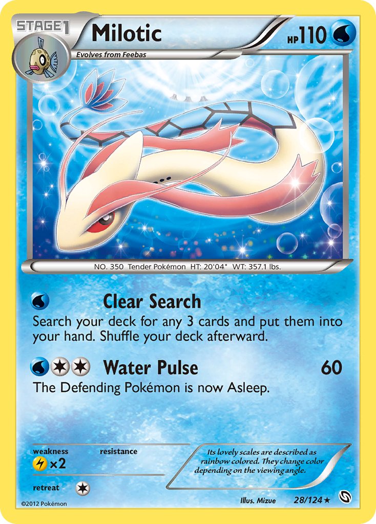 Milotic (28/124) (Theme Deck Exclusive) [Black & White: Dragons Exalted] | Rock City Comics