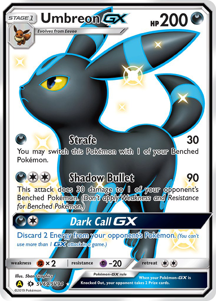 Umbreon GX (SV69/SV94) [Sun & Moon: Hidden Fates - Shiny Vault] | Rock City Comics