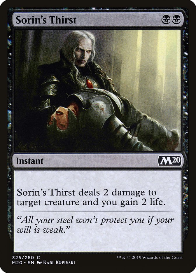 Sorin's Thirst [Core Set 2020] | Rock City Comics