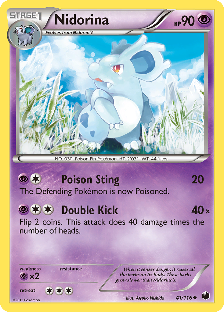 Nidorina (41/116) [Black & White: Plasma Freeze] | Rock City Comics