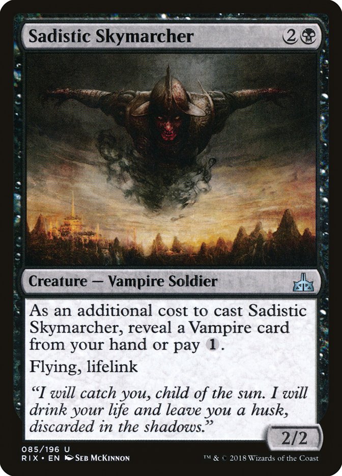 Sadistic Skymarcher [Rivals of Ixalan] | Rock City Comics