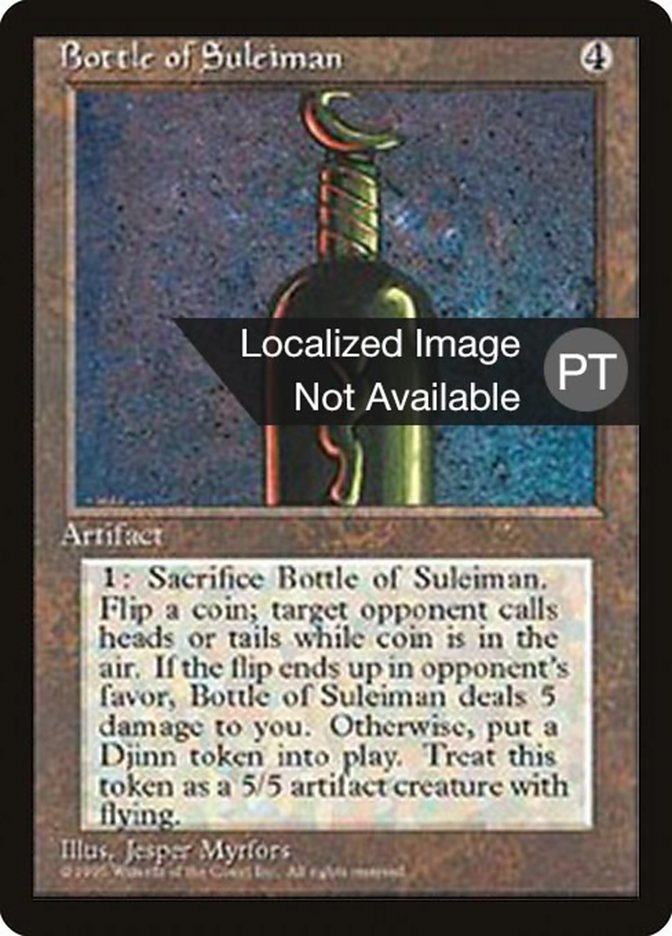 Bottle of Suleiman [Fourth Edition (Foreign Black Border)] | Rock City Comics