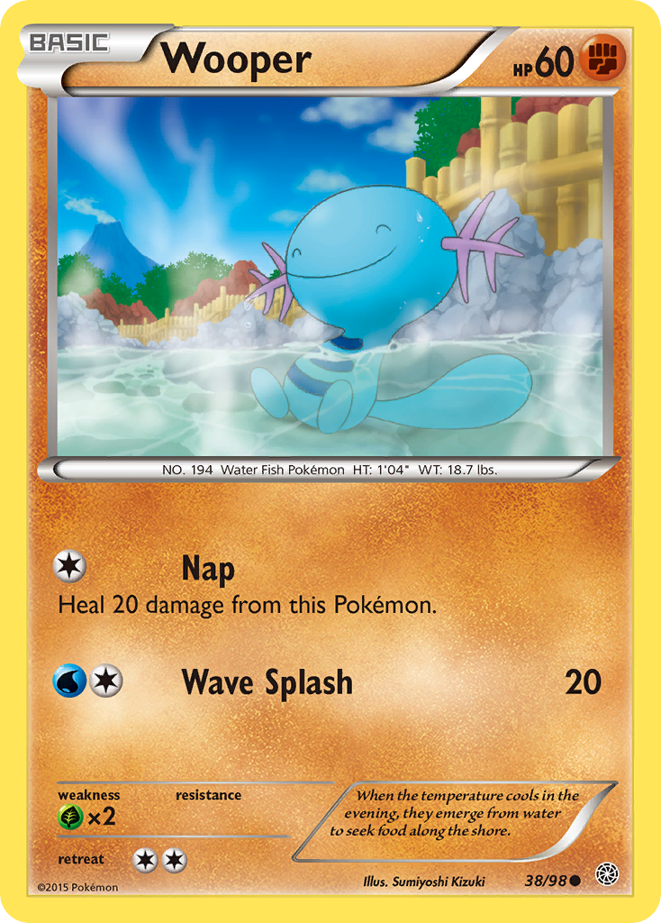 Wooper (38/98) [XY: Ancient Origins] | Rock City Comics