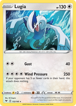 Lugia (132/185) [Sword & Shield: Vivid Voltage] | Rock City Comics