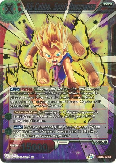 SS Cabba, Spirit Resonance (Gold Stamped) (SD15-02) [Cross Spirits] | Rock City Comics