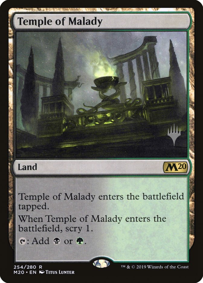 Temple of Malady (Promo Pack) [Core Set 2020 Promos] | Rock City Comics