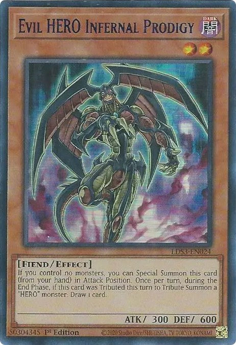 Evil HERO Infernal Prodigy (Blue) [LDS3-EN024] Ultra Rare | Rock City Comics