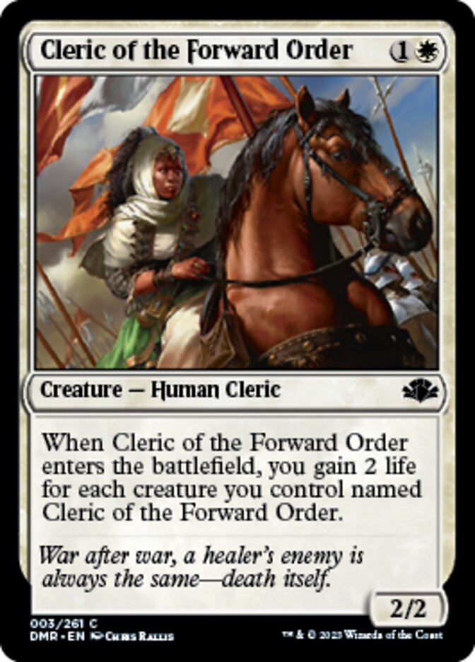 Cleric of the Forward Order [Dominaria Remastered] | Rock City Comics