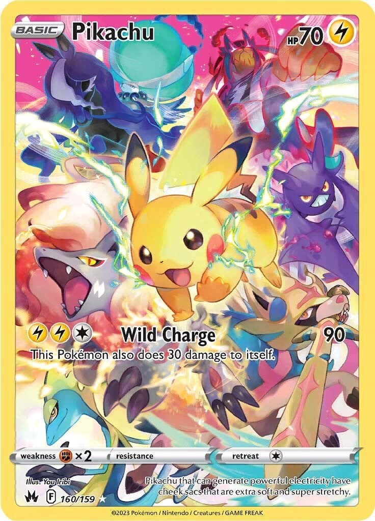 Pikachu (160/159) (Secret) [Sword & Shield: Crown Zenith] | Rock City Comics