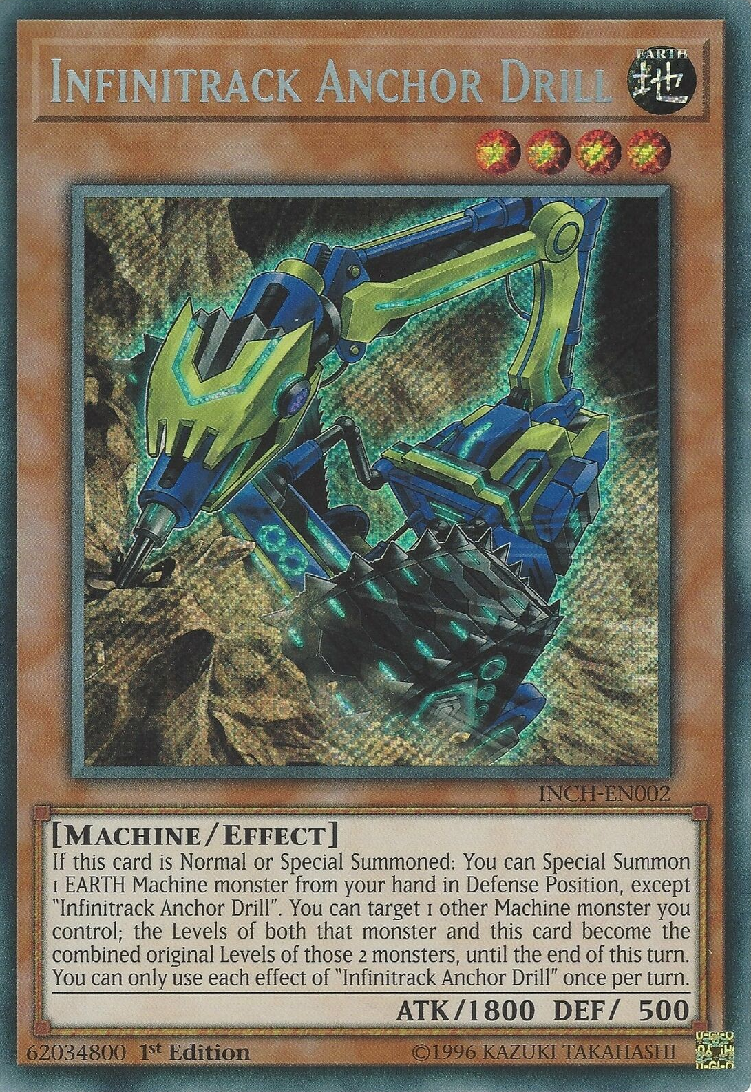 Infinitrack Anchor Drill [INCH-EN002] Secret Rare | Rock City Comics