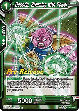 Dodoria, Brimming with Power (BT10-082) [Rise of the Unison Warrior Prerelease Promos] | Rock City Comics