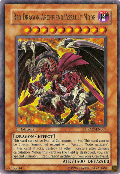 Red Dragon Archfiend/Assault Mode [CRMS-EN004] Ultra Rare | Rock City Comics