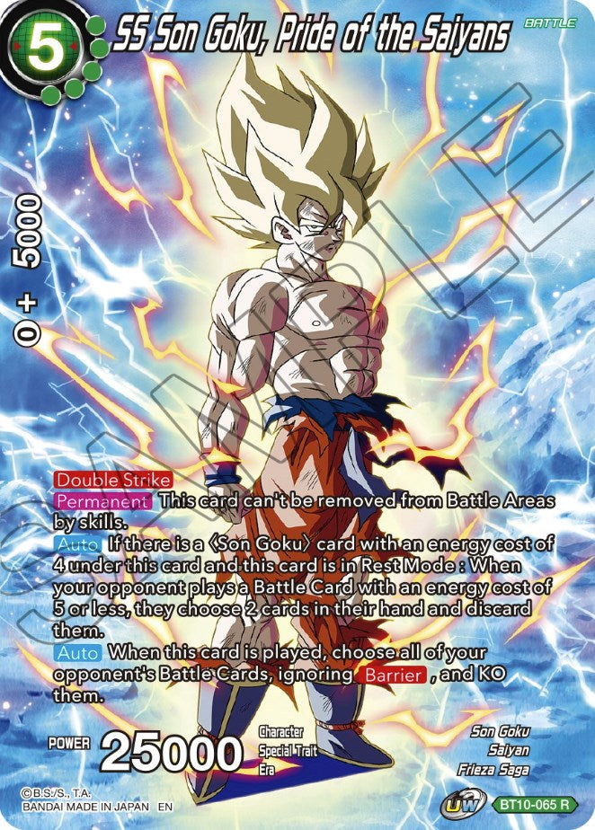 SS Son Goku, Pride of the Saiyans (BT10-065) [Theme Selection: History of Son Goku] | Rock City Comics