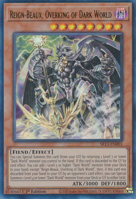 Reign-Beaux, Overking of Dark World [SR13-EN001] Ultra Rare | Rock City Comics