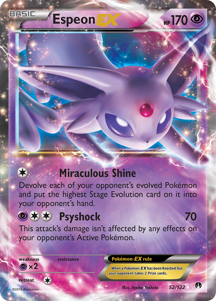 Espeon EX (52/122) [XY: BREAKpoint] | Rock City Comics