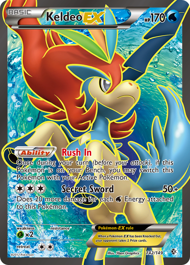 Keldeo EX (142/149) [Black & White: Boundaries Crossed] | Rock City Comics