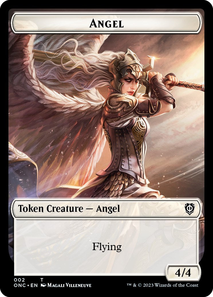 Soldier (007) // Angel Double-Sided Token [Phyrexia: All Will Be One Commander Tokens] | Rock City Comics