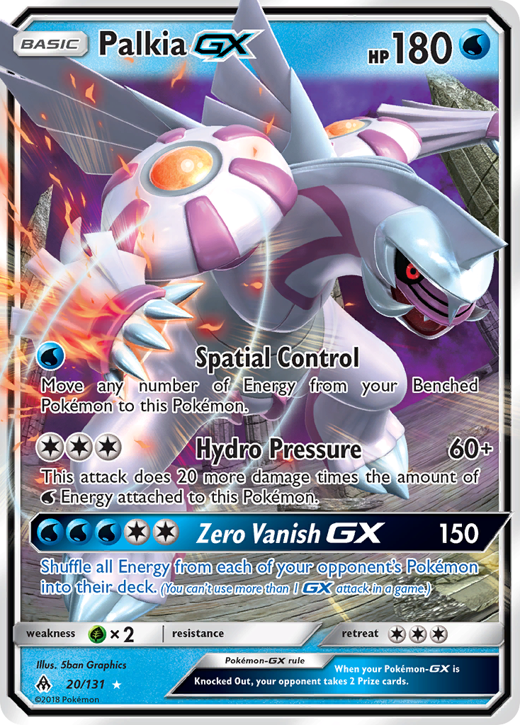 Palkia GX (20/131) [Sun & Moon: Forbidden Light] | Rock City Comics