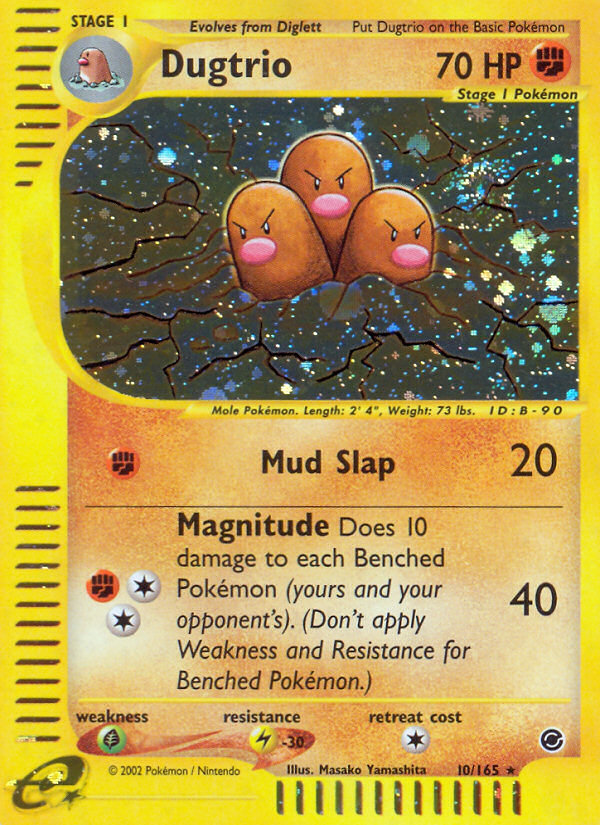 Dugtrio (10/165) [Expedition: Base Set] | Rock City Comics