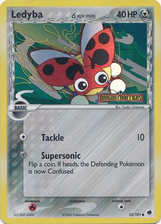 Ledyba (53/101) (Delta Species) (Stamped) [EX: Dragon Frontiers] | Rock City Comics