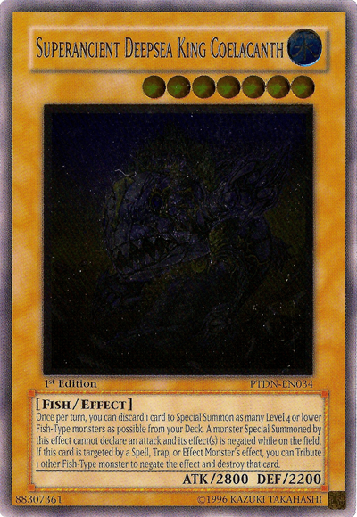 Superancient Deepsea King Coelacanth [PTDN-EN034] Ultimate Rare | Rock City Comics