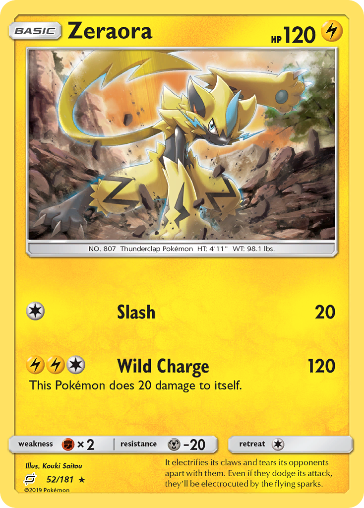 Zeraora (52/181) [Sun & Moon: Team Up] | Rock City Comics