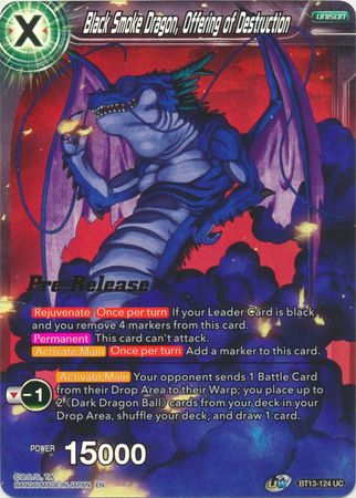 Black Smoke Dragon, Offering of Destruction (BT13-124) [Supreme Rivalry Prerelease Promos] | Rock City Comics