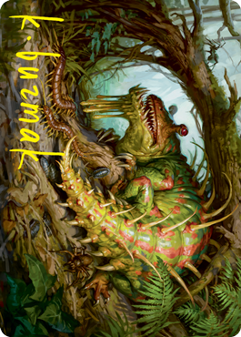 Blex, Vexing Pest Art Card (Gold-Stamped Signature) [Strixhaven: School of Mages Art Series] | Rock City Comics