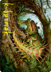 Blex, Vexing Pest Art Card (Gold-Stamped Signature) [Strixhaven: School of Mages Art Series] | Rock City Comics