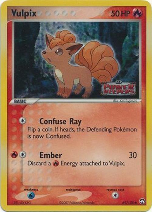 Vulpix (69/108) (Stamped) [EX: Power Keepers] | Rock City Comics