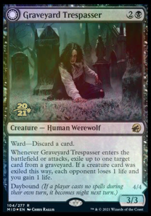 Graveyard Trespasser // Graveyard Glutton [Innistrad: Midnight Hunt Prerelease Promos] | Rock City Comics