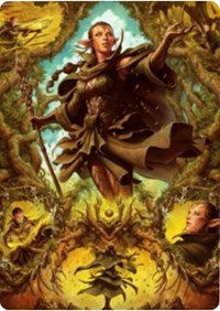 Nissa of Shadowed Boughs 2 Art Card [Zendikar Rising Art Series] | Rock City Comics