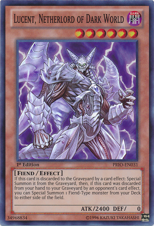 Lucent, Netherlord of Dark World [PRIO-EN031] Super Rare | Rock City Comics